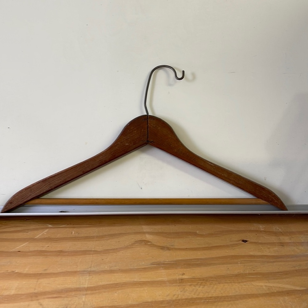 Antique wooden hangers